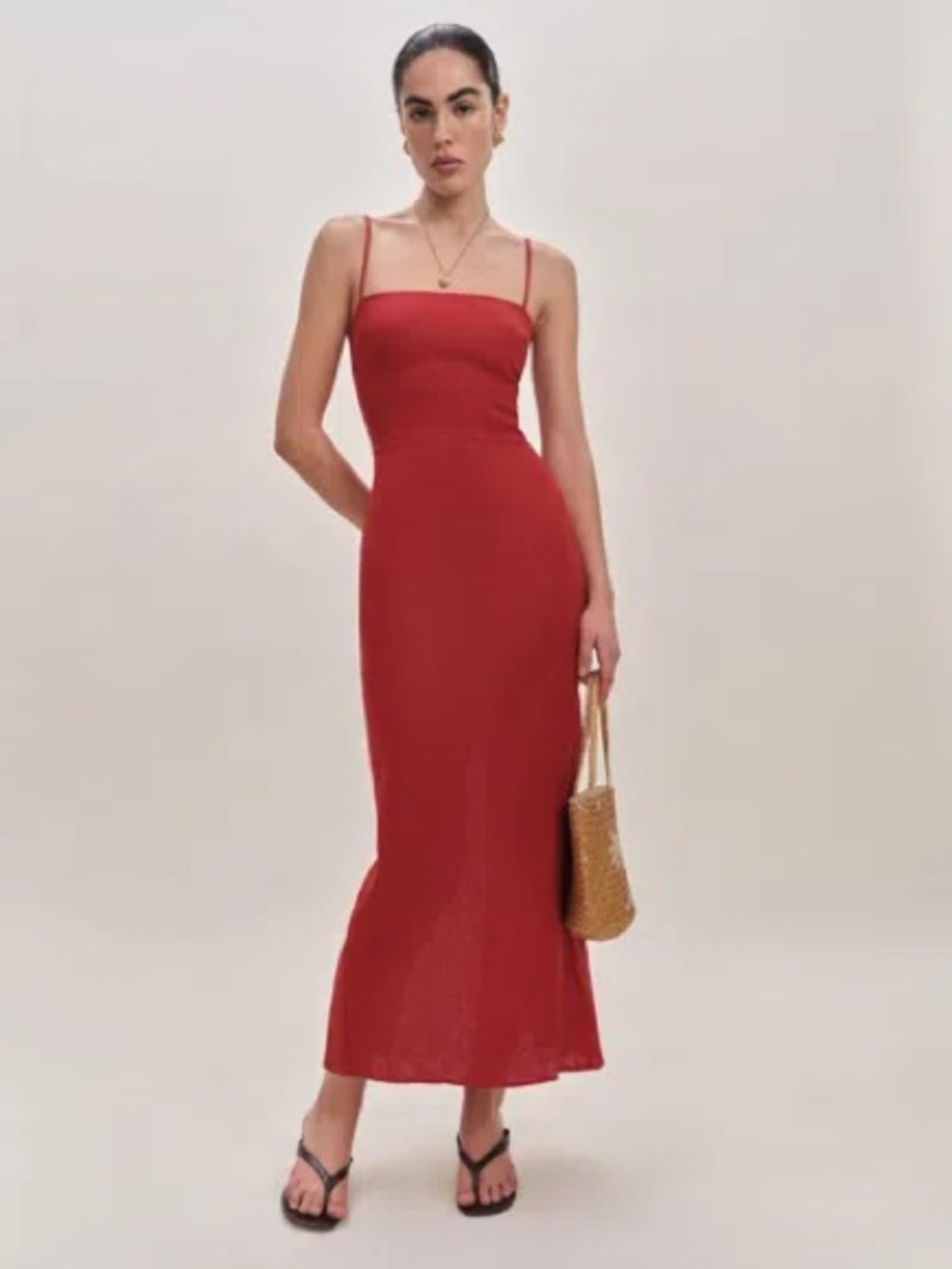 Reformation Frankie Linen Dress
